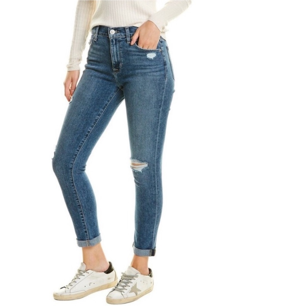 Hudson Jeans Natalie Midrise Slim Boyfriend Crop Denim Ladies Size 30